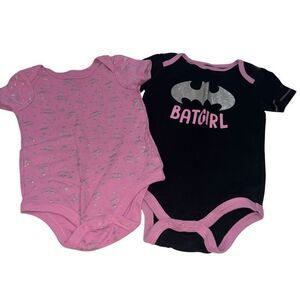 Batman Girls One Piece Bodysuits - Size -18 months (set of 2)